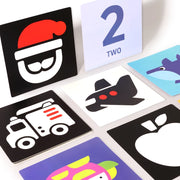 Large Size Vision Cards  Montessori 0-12Month Baby Black and White High Contrast Stimulate Newborn Visual Early Learning Kids