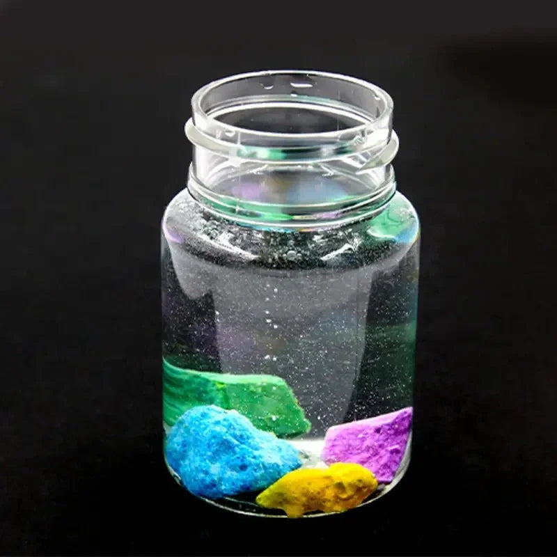 1pc DIY Magic Garden Sodium Silicate Growth Stones Kit, Crystal Garden Science Experiment for Car Decor, Plastic Material 2025