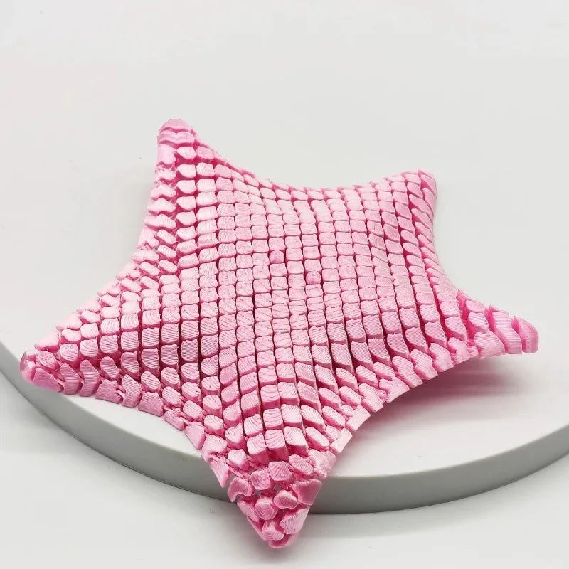Fidget Toy 3D Printed Articulated Starfish Flexible Desk Decor Stress Relief Sensory Gift for Kids Adults Visual Autism ADHD