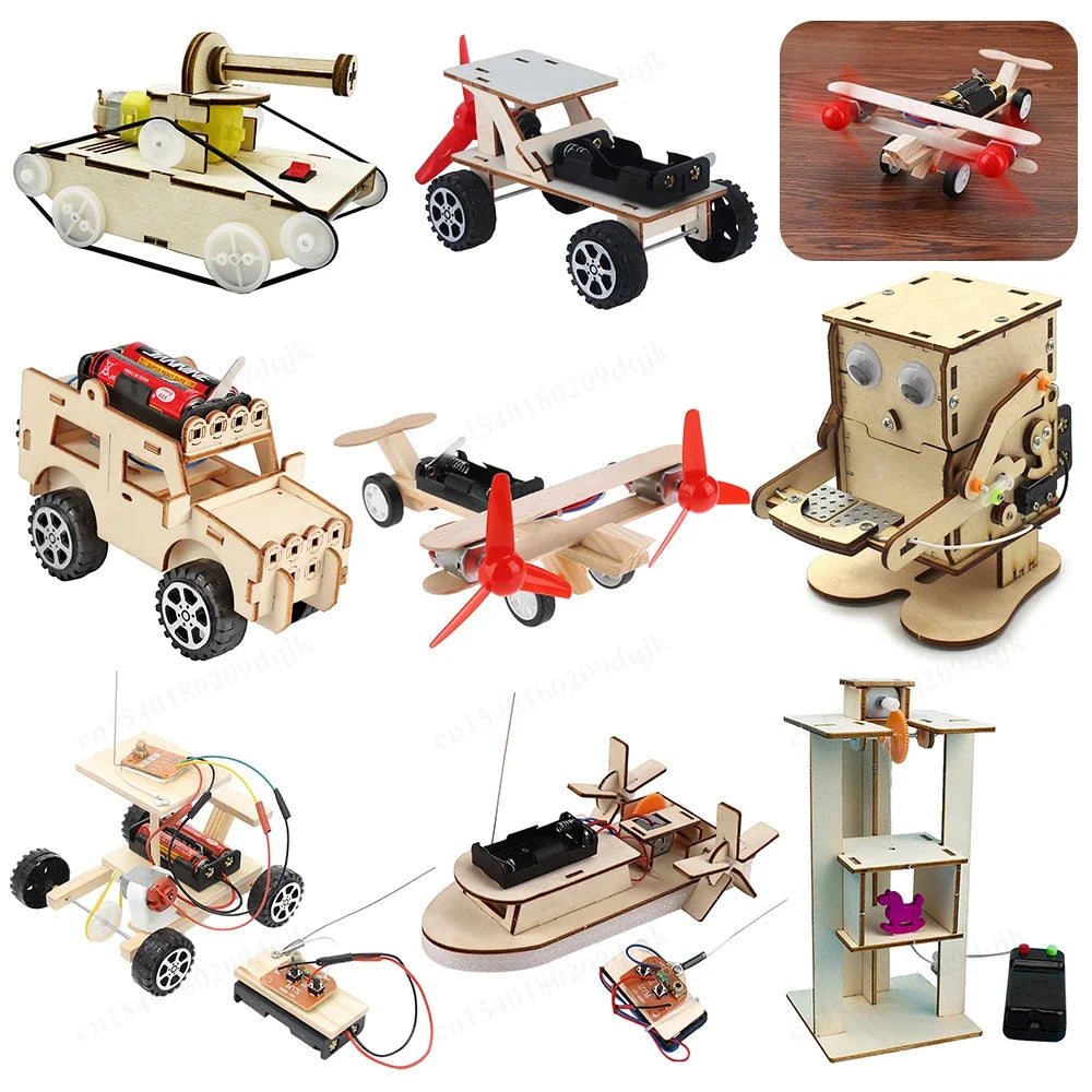 DIY Wooden Robot Eating Coin Invention Model Teaching Learning STEM Project for Students Kids Science Experiment Assemble Kit