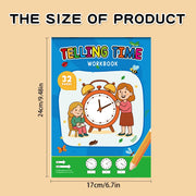 Children's Workbook on Learning Time Concepts, Suitable for Homeschooling and Kindergarten Activities, Includes Reading and Math Practice Sheets, Perfect for Classroom Teaching and Back-To-School Supplies. Christmas Gift.