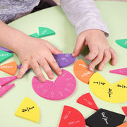 Interactive Fraction Math Manipulatives - 9PCS EVA Score Addition and Subtraction Calculation Demo for Students STEM Education