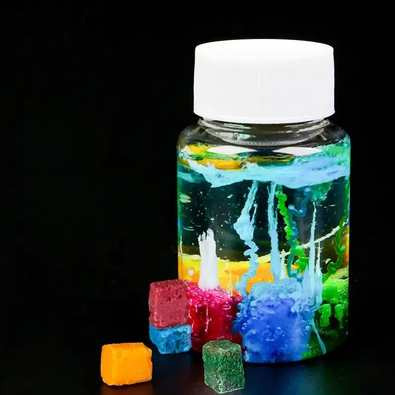 1pc DIY Magic Garden Sodium Silicate Growth Stones Kit, Crystal Garden Science Experiment for Car Decor, Plastic Material 2025