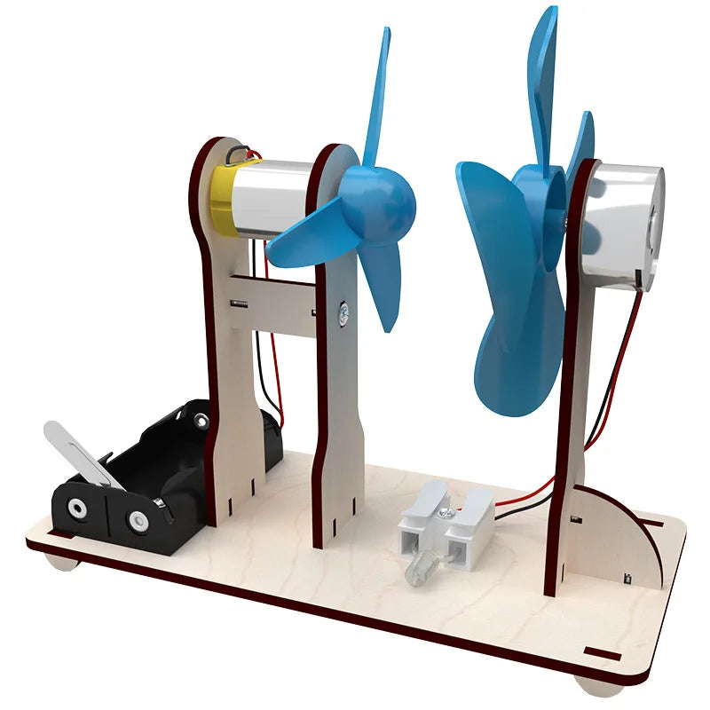 DIY Wind Driven Generator Model STEM Technologia Science Toys Experimental Tool Kit Learning Educational Teaching Aids for Kids