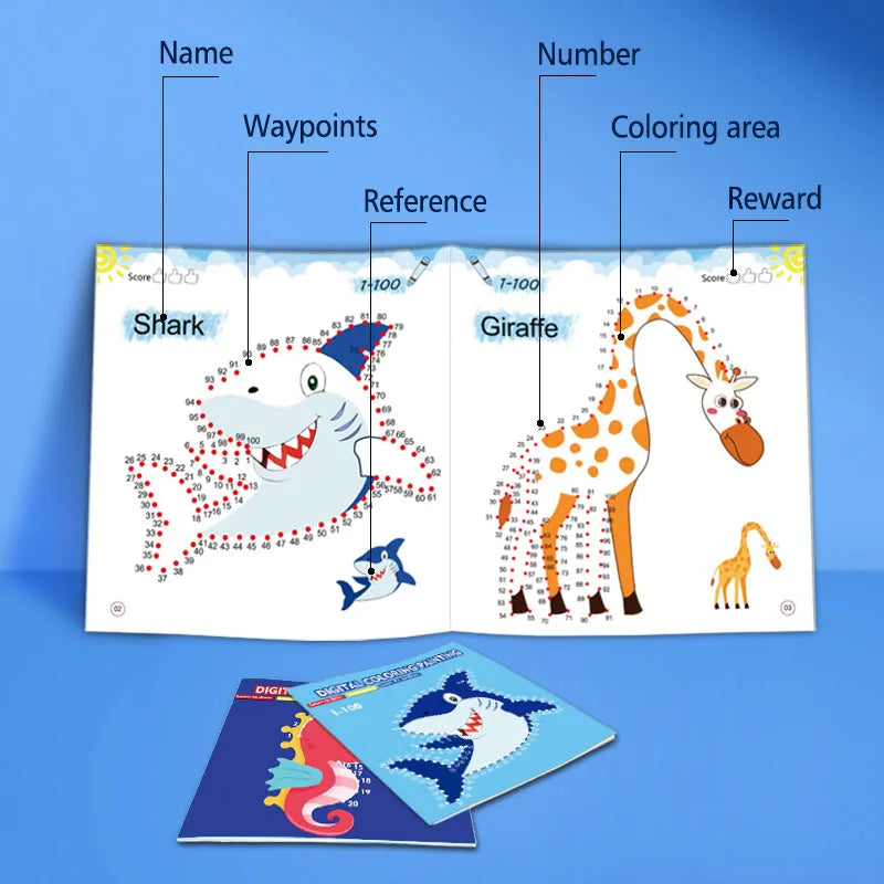 kids doodle book learning activity